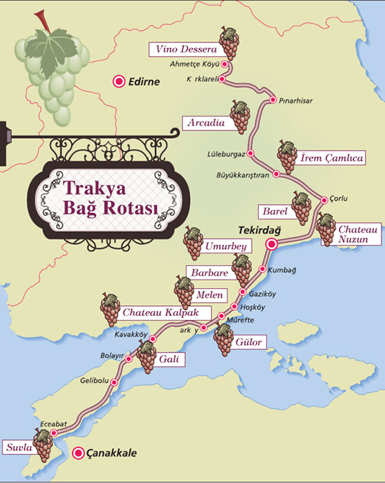 Şarköy Bağ Rotası Şarap Turu